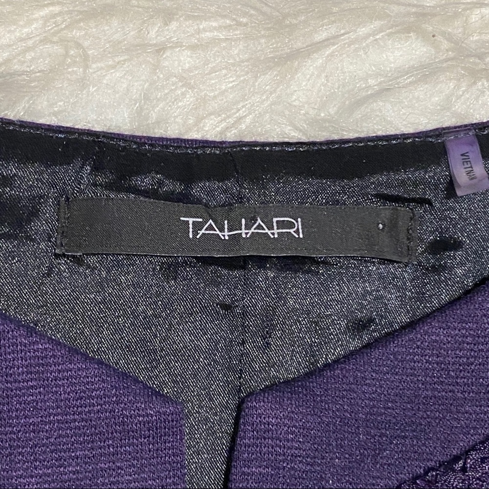 TAHARI Purple Zipper Dress - Picture 7 of 7